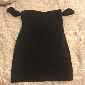 Black mini dress